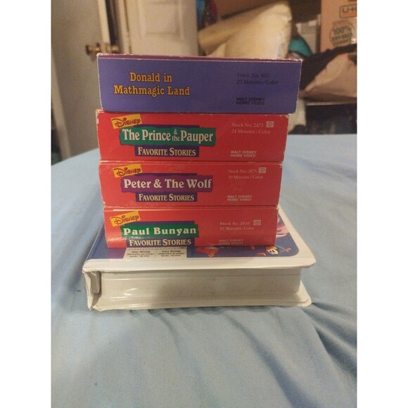 Disney Classic Cartoons Lot Of 5 VHS - Donald Duck, Mickey Mouse, Melody Time - Picture 4 of 7